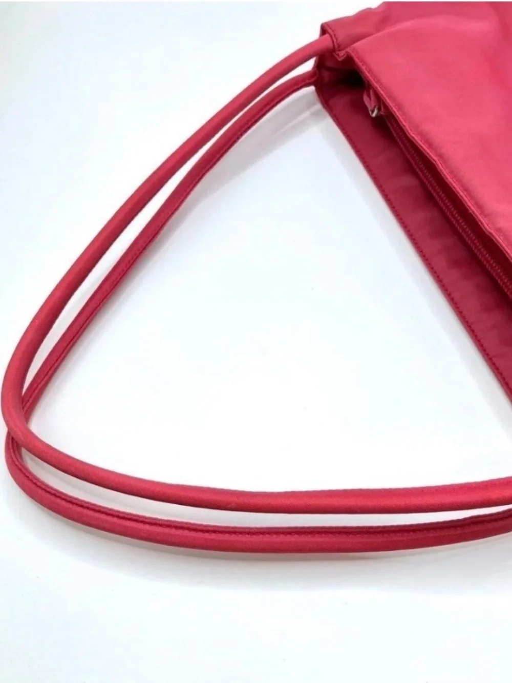 PRADA Tote Bag Pink Color Handbag Nylon - Used from Japan